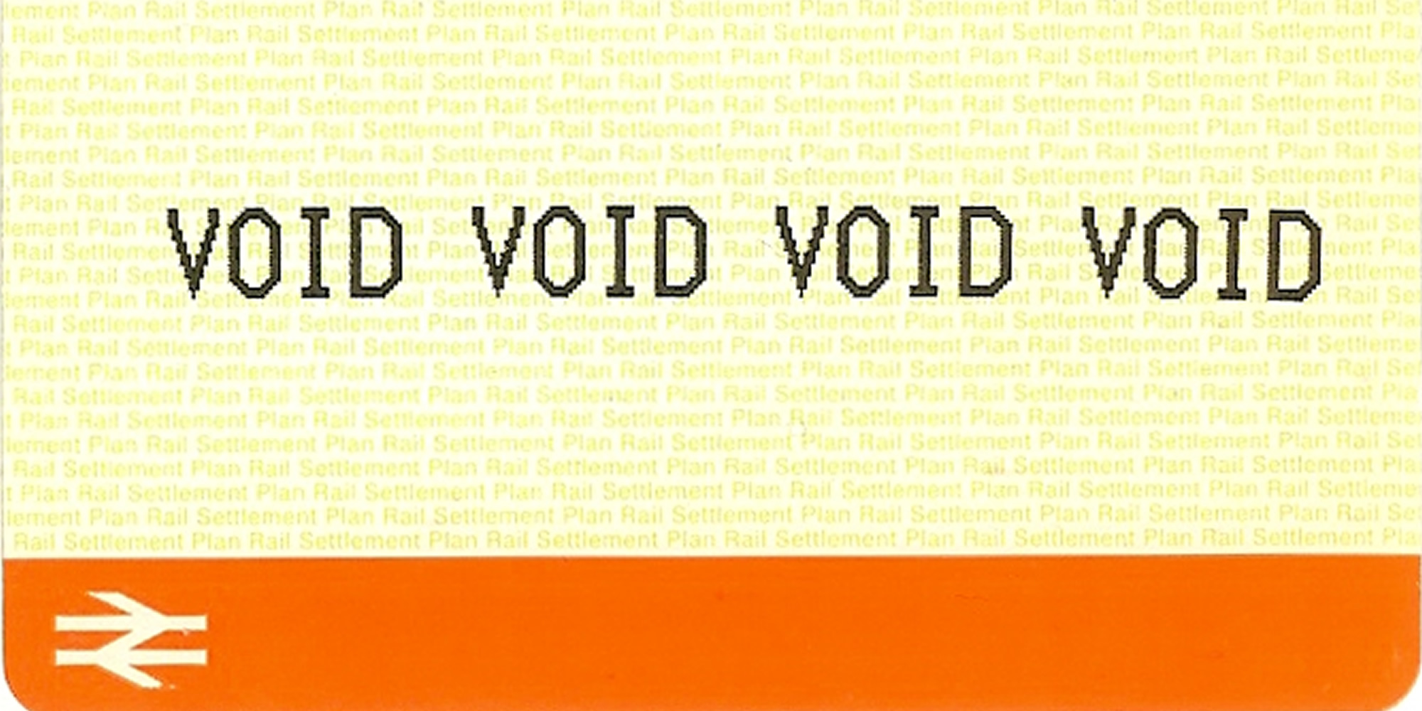 Image: voided train ticket