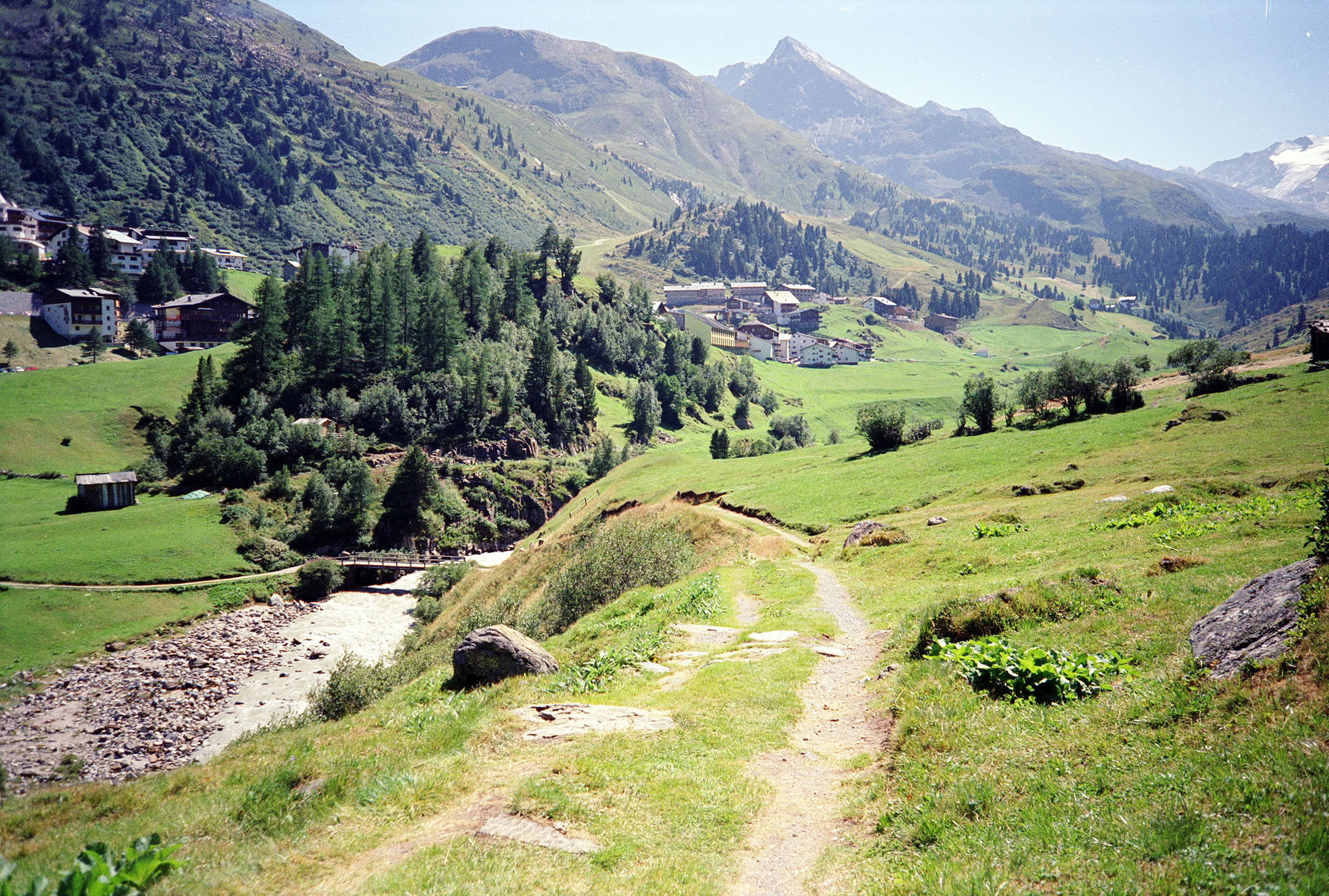 Photo: view across Obergurgl, Austria